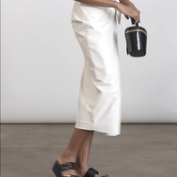 Elizabeth and James Knotted  Faux Leather Skirt - Picture 5 of 8